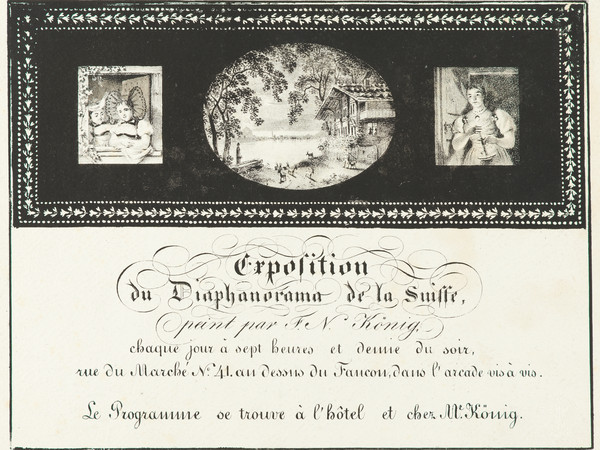 Werbeplakat für das Transparent-Kabinett in Bern