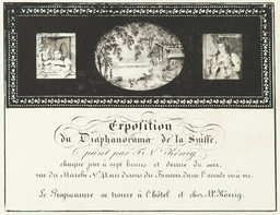 Werbeplakat für das Transparent-Kabinett in Bern